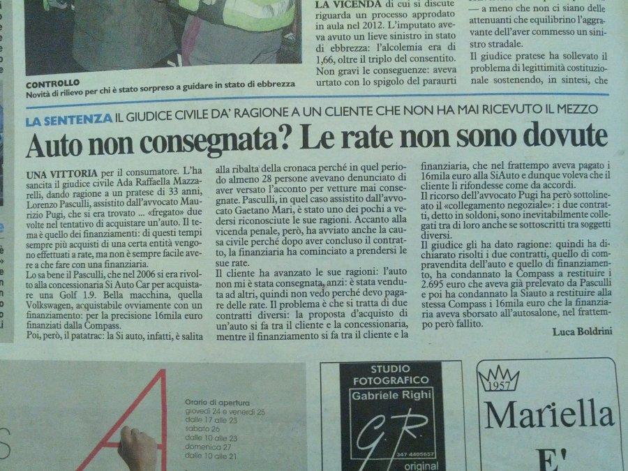 Ritaglio La Nazione